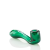 MAV Glass Pocket Sherlock in Teal - Compact 3.5" Hand Pipe for Concentrates, Side View