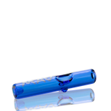 MAV Glass Pocket Steamroller in Ink Blue - Compact 4" Hand Pipe for Concentrates, Side View