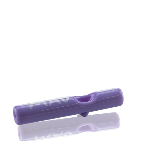 MAV Glass Pocket Steamroller in Purple - Compact 4" Glass Hand Pipe for Concentrates, Side View