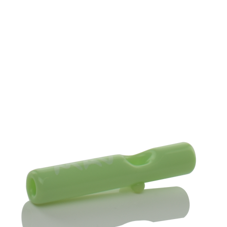MAV Glass Pocket Steamroller in Slime - Compact 4" Hand Pipe for Concentrates, Side View
