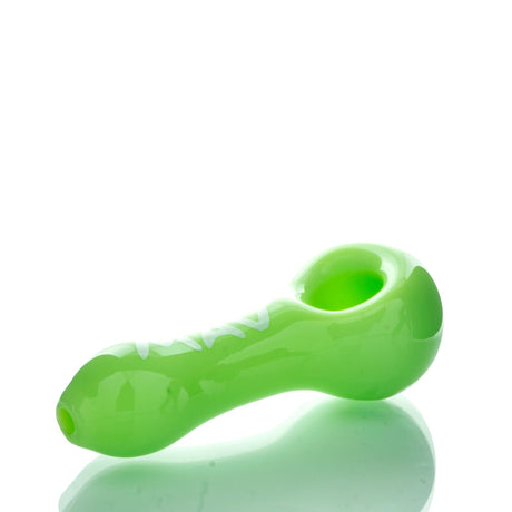 MAV Glass Slime Green Professional Hand Pipe - 4" Compact Spoon Design