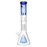 MAV Glass Pyramid To Single UFO Beaker in Ink Blue, 15" tall with 18-19mm Joint Size
