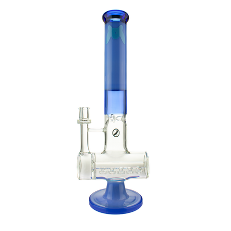 MAV Glass 17" Quintuple Shower Inline Rim Perc Bong in Lavender, Front View on White Background