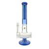MAV Glass 17" Quintuple Shower Inline Rim Perc Bong in Lavender, Front View on White Background