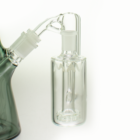MAV Glass Recycling Shower Ash Catcher 14mm/45° with Percolator, Clear Side View
