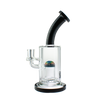 MAV Glass Reversal Wig Wag UFO Bent Neck Dab Rig, Beaker Design with Color Accents