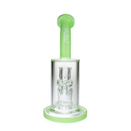 MAV Glass Reversal Wig Wag UFO Bent Neck Dab Rig with Borosilicate Glass, front view on white background