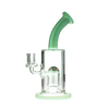 MAV Glass Reversal Wig Wag UFO Bent Neck Dab Rig in Sea Foam with Borosilicate Glass