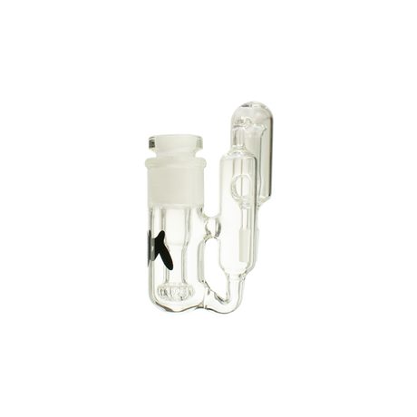 MAV Glass Showerhead Ash Catcher 19mm/90° with clear glass and side view on white background