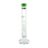MAV Glass Single to UFO Straight Bong in Sea Foam with Showerhead Percolator, Front View
