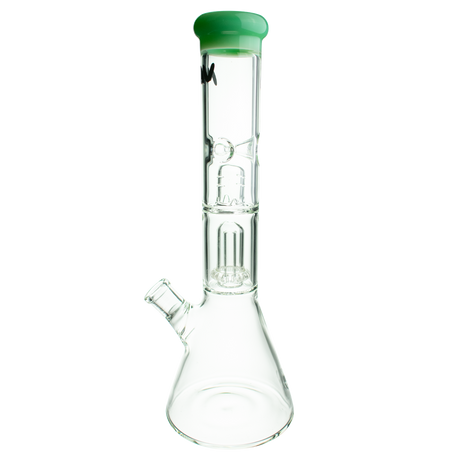 MAV Glass Single UFO Beaker Bong in Seafoam with 18-19mm Joint - Front View