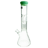 MAV Glass Single UFO Beaker Bong in Seafoam with 18-19mm Joint - Front View