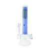 MAV Glass Slitted Inline Reversal Wig Wag Top Bong in Lavender, 14" Height, 44mm Diameter