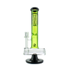 MAV Glass 14" Slitted Inline Reversal Wig Wag Top Bong with In-Line Percolator, Front View