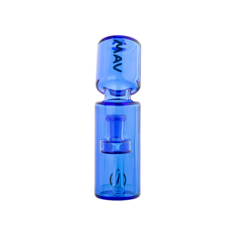 MAV Glass Spraycan Rig in Blue with Hole Diffuser and Glass on Glass Joint - Front View