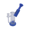 MAV Glass Sylmar Side Car Bubbler in Lavender, 6" Beaker Design with Glass on Glass Joint