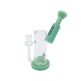MAV Glass Sylmar Side Car Bubbler in Seafoam, 6" height, 14mm joint, front view on white background
