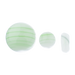 MAV Glass Terp Slurper Marble Set in green, 3 pieces, for dab rig efficiency, on white background