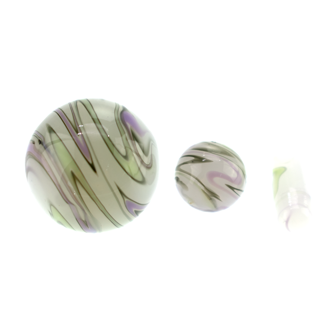 Terp Slurper Marble Set White Purple