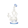 MAV Glass The Avalon Recycler Dab Rig in Blue with Beaker Design and Glass on Glass Joint