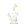 MAV Glass The Avalon Recycler Dab Rig - Clear with Green Accents, Glass on Glass Joint