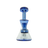 MAV Glass The Balboa Mini Rig in Blue, Beaker Design, 6" Tall, 14mm Female Joint, Front View