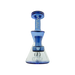 MAV Glass The Balboa Mini Rig in Blue, Beaker Design, 6" Tall, 14mm Female Joint, Front View