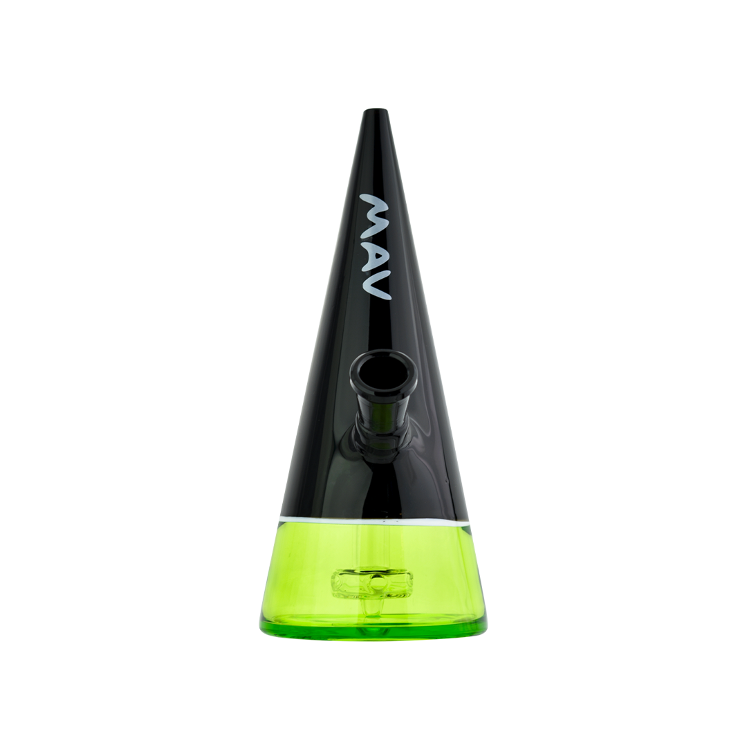 MAV Glass The Beacon Dab Rig in Black and Ooze - 45 Degree Joint - Front View