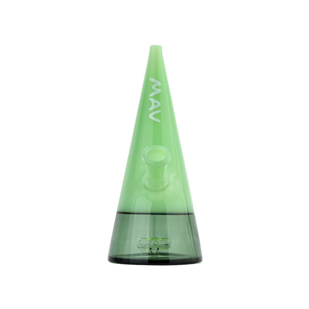 MAV Glass The Beacon Dab Rig in Seafoam, 7" Height, 45 Degree Joint, Front View