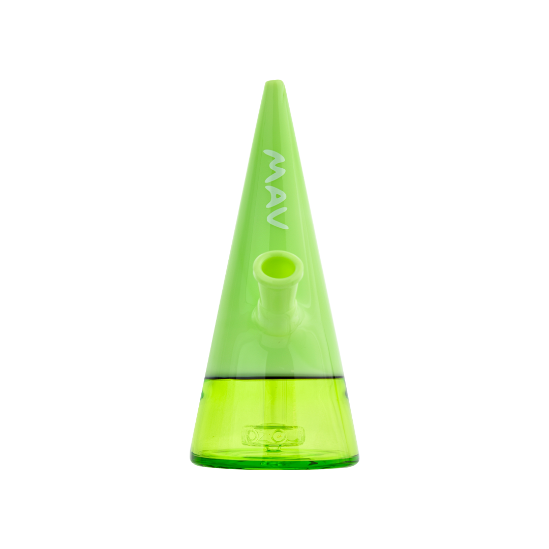 MAV Glass The Beacon Dab Rig in Ooze - 7" Beaker Design with 45 Degree Joint