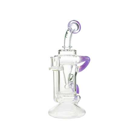 MAV Glass The Big Bear Recycler in Purple with Honeycomb Percolator and Glass on Glass Joint
