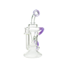 MAV Glass The Big Bear Recycler in Purple with Honeycomb Percolator and Glass on Glass Joint
