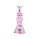 MAV Glass The Chico Rig in Pink - 7" Beaker Dab Rig with Glass on Glass Joint
