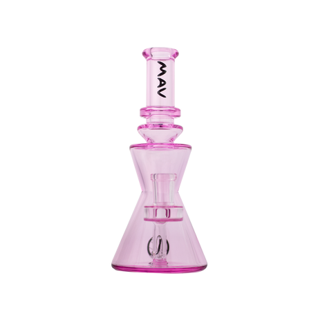 MAV Glass The Chico Rig in Pink - 7" Beaker Dab Rig with Glass on Glass Joint