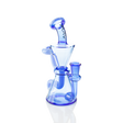 MAV Glass The Elsinore Recycler Dab Rig in Ink Blue with Vortex Percolator - Front View