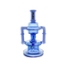 MAV Glass The Griffith Microscopic Slitted Puck Bent Neck Recycler in Lavender and Blue