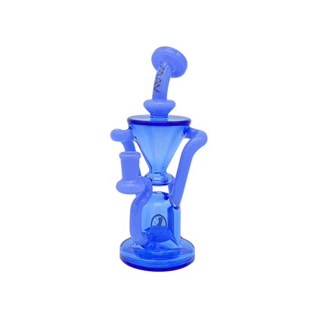 MAV Glass The Humboldt Dab Rig in Blue Lavender - Beaker & Recycler Design, 9" Tall