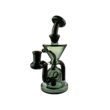 MAV Glass The Humboldt Mini Dab Rig with Hole Diffuser and Vortex Percolator in Black and Smoke Variant