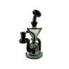 MAV Glass The Humboldt Mini Dab Rig with Hole Diffuser and Vortex Percolator in Black and Smoke Variant