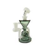 MAV Glass The Humboldt Mini Dab Rig in Black and White with Cyclone Percolator, Front View