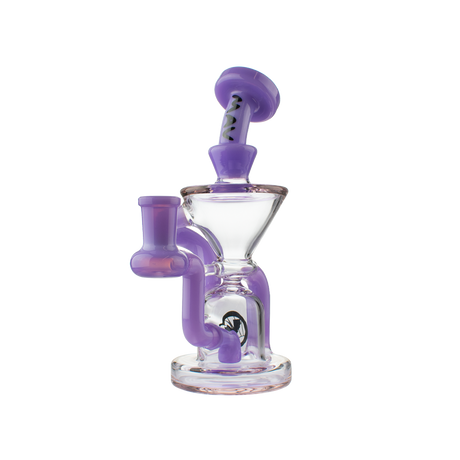 MAV Glass The Humboldt Mini Dab Rig in Purple Milk Variant with Cyclone Percolator - Front View