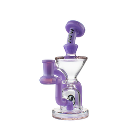 MAV Glass The Humboldt Mini Dab Rig in Purple Milk Variant with Cyclone Percolator - Front View