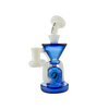 MAV Glass The Humboldt Mini Dab Rig in Ink Blue with Hole Diffuser and Cyclone Percolator