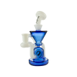 MAV Glass The Humboldt Mini Dab Rig in Ink Blue with Hole Diffuser and Cyclone Percolator