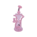 MAV Glass The Humboldt Dab Rig in Pink Milk variant, 9" tall with beaker and recycler design, front view
