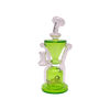 MAV Glass The Humboldt Dab Rig in Pink Ooze - Beaker Design with Recycler, 9" Height