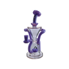 MAV Glass The Humboldt Dab Rig in Purple Milk variant, 9" tall with a beaker and recycler design, front view.