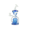 MAV Glass The Humboldt Dab Rig in Ink Blue with Recycler Design, 9" Height, Front View