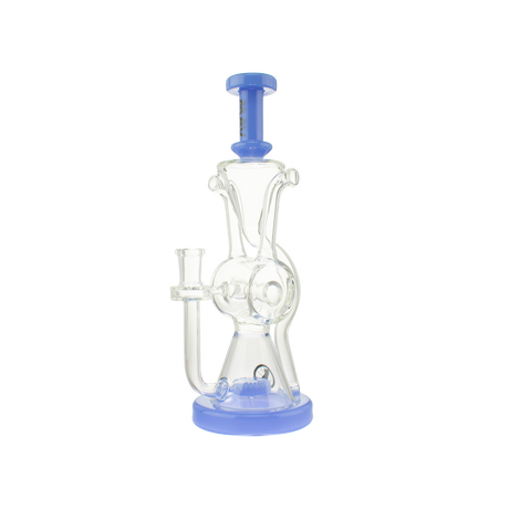 MAV Glass The Ojai Barrel Slitted Puck Recycler in Lavender - Front View