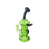 MAV Glass The Sonoma Recycler Dab Rig in Ooze color with Honeycomb Percolator, front view on white background